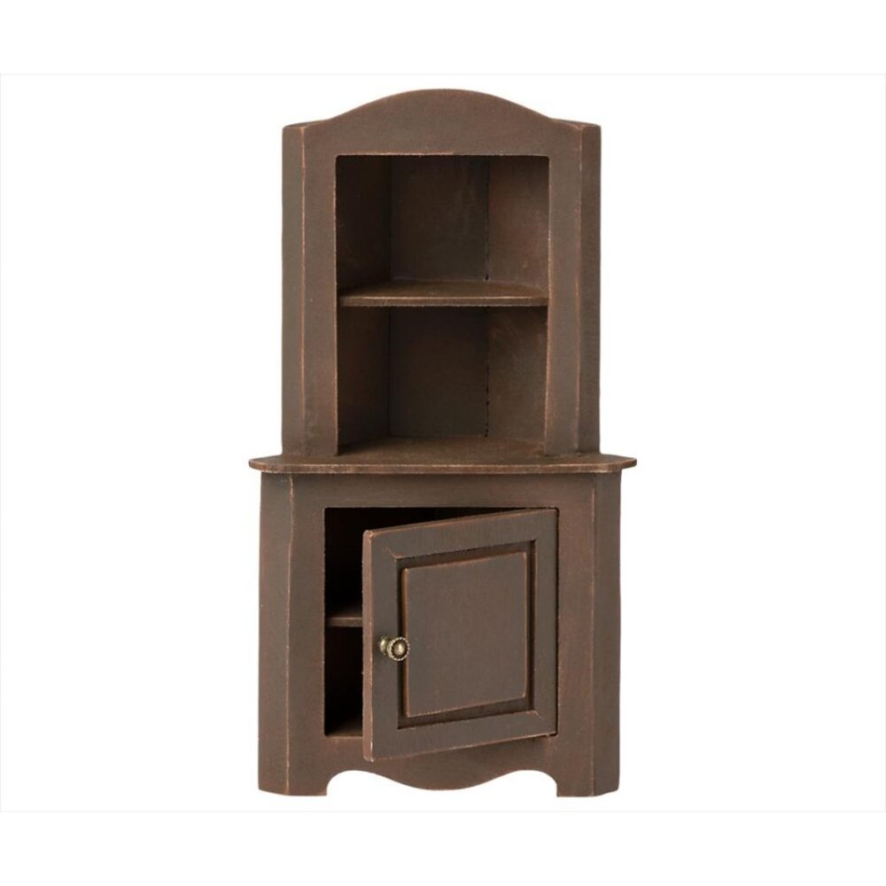 Maileg Miniature Brown Corner Cabinet